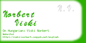 norbert viski business card